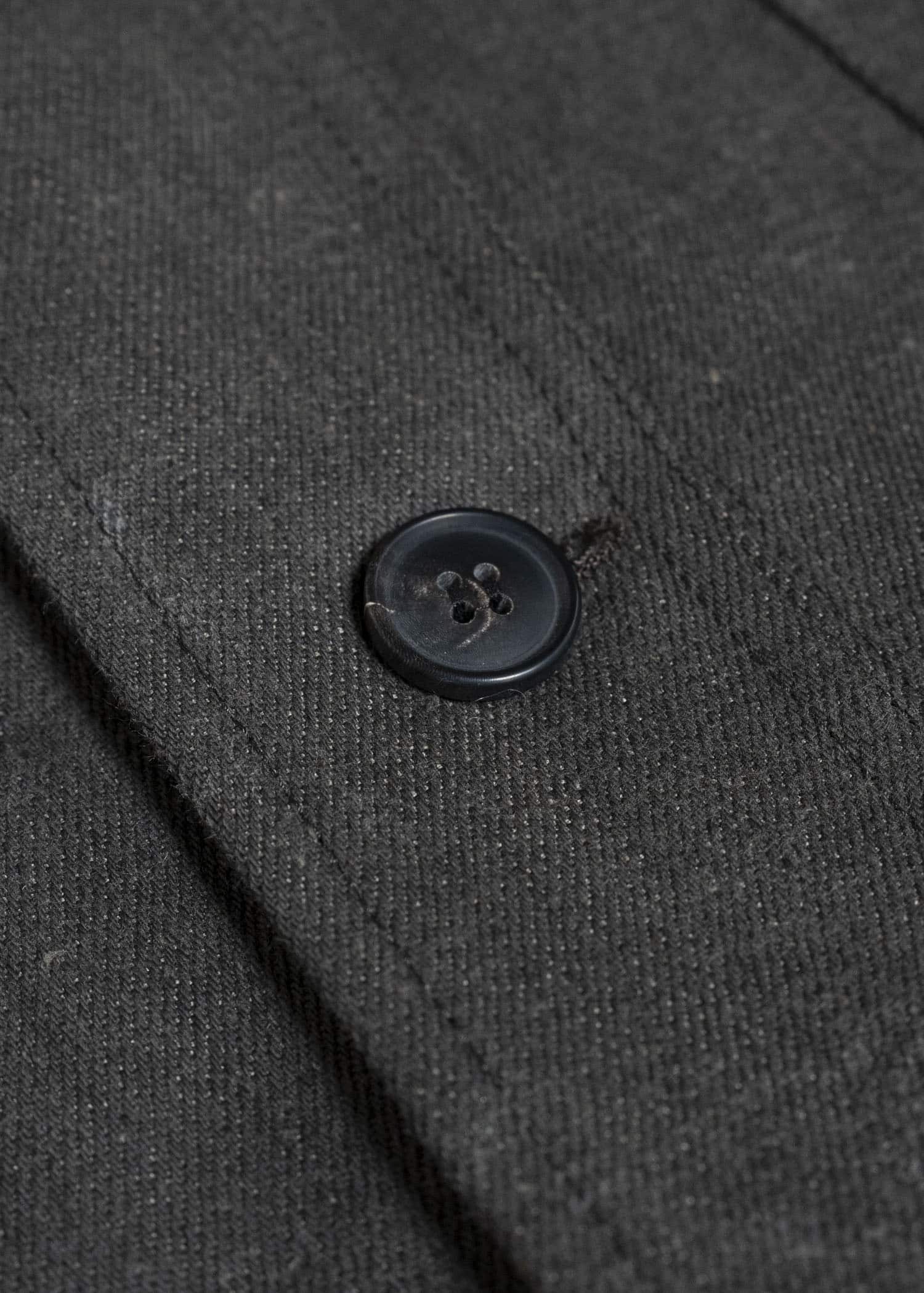 JAN-JAN VAN ESSCHE JACKET#64 DENIM STYLE WORKWEAR JACKET WITH YOKE, UNLINED Cotton Hemp Denim | Sumi Kakishibu