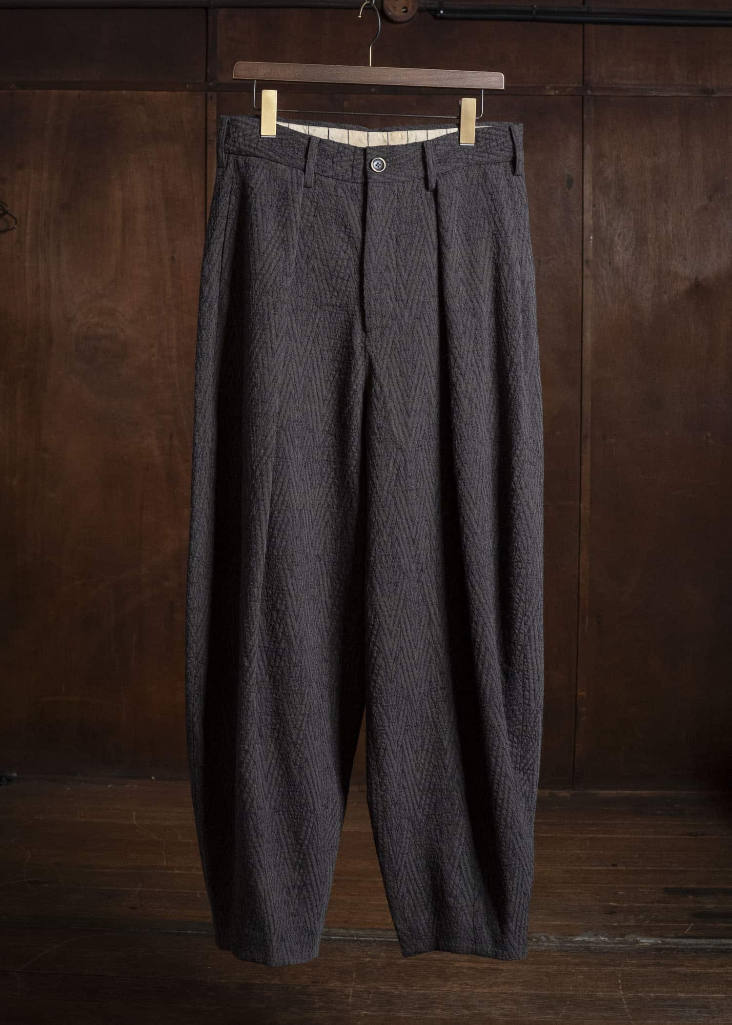 UMA WANG UM3546 PALE PANTS uw063 - brown/blue