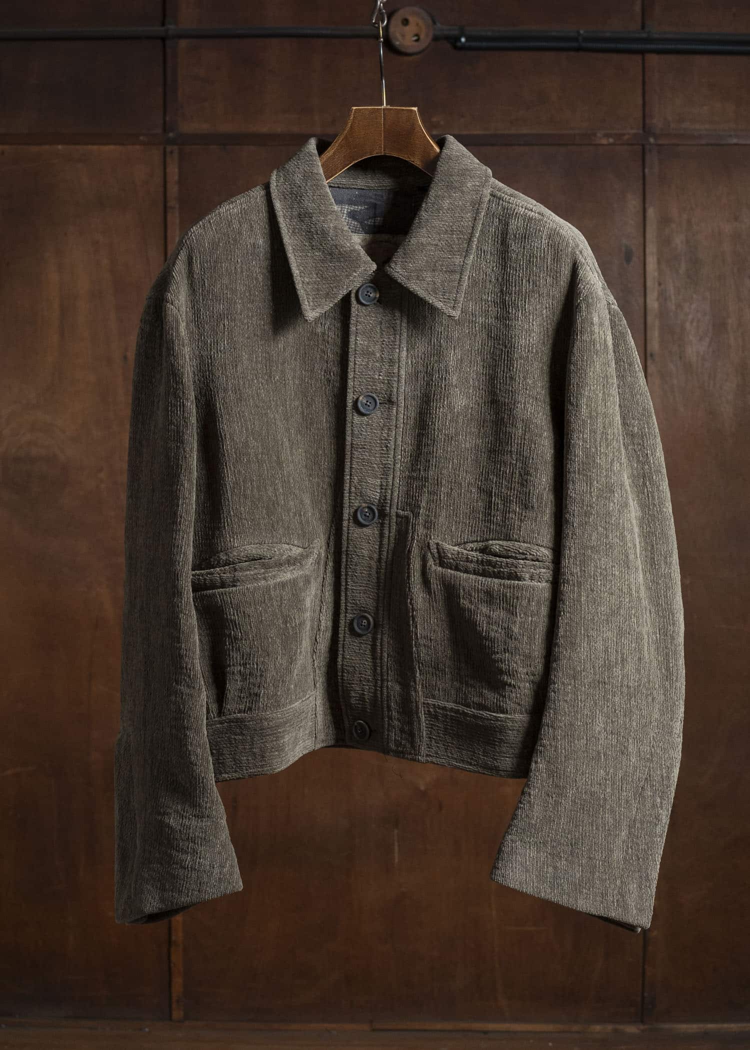 ZIGGY CHEN 0M2530946 CHENILLE CLOTH CROPPED WORKER JACKETS 82