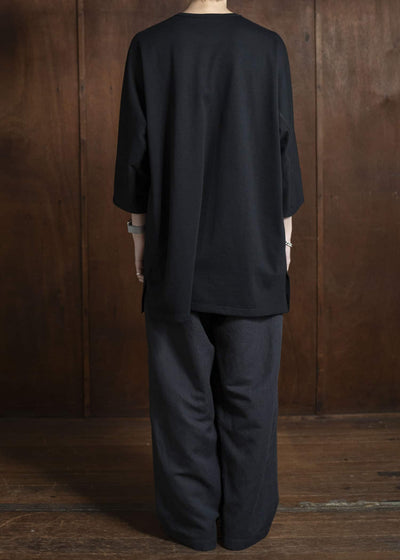 Jurgen Lehl Cardi Linen Twill Pants Black J0152FPM802-18