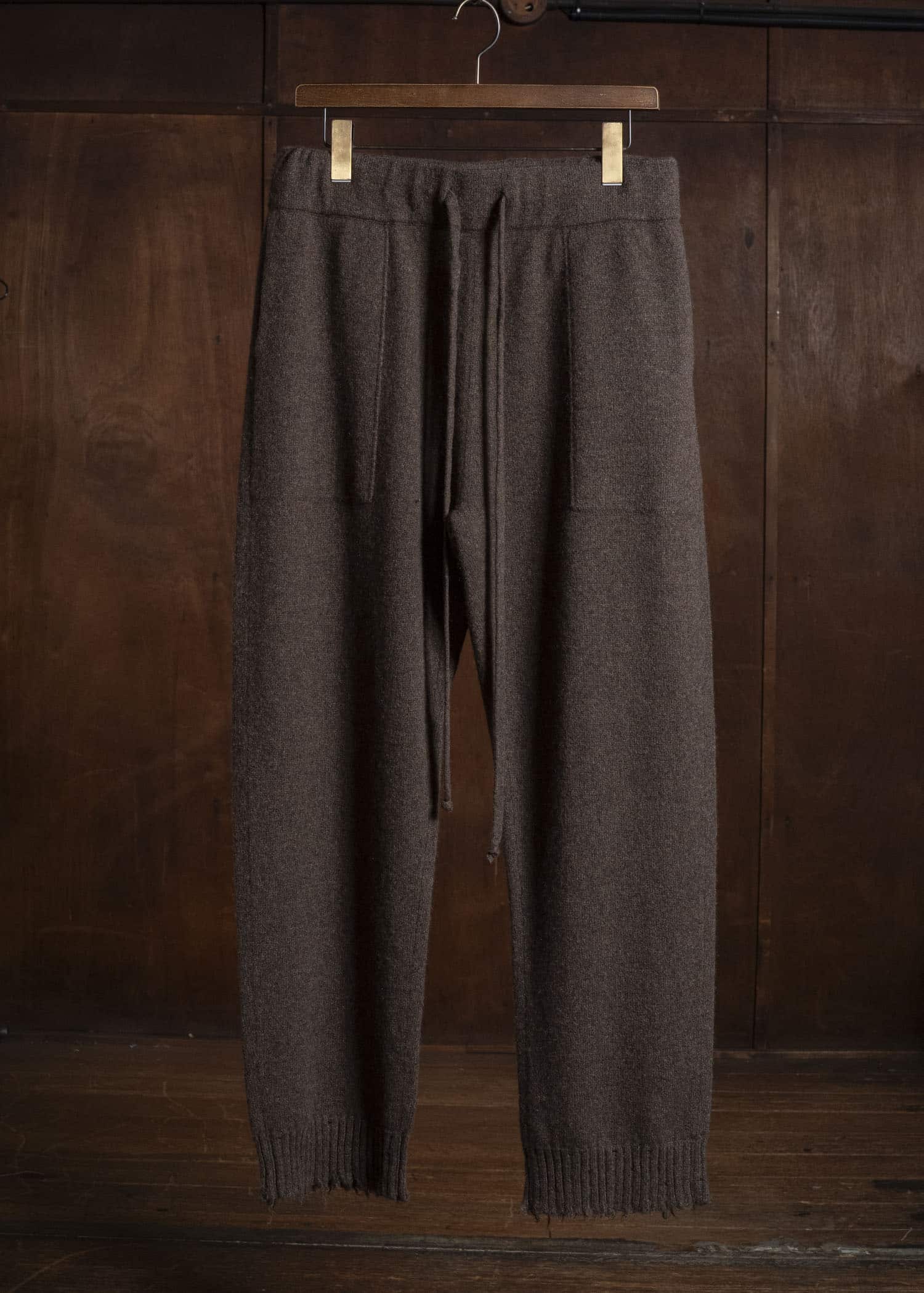 UMA WANG UK7558 ANKLE PANTS uw600 - brown