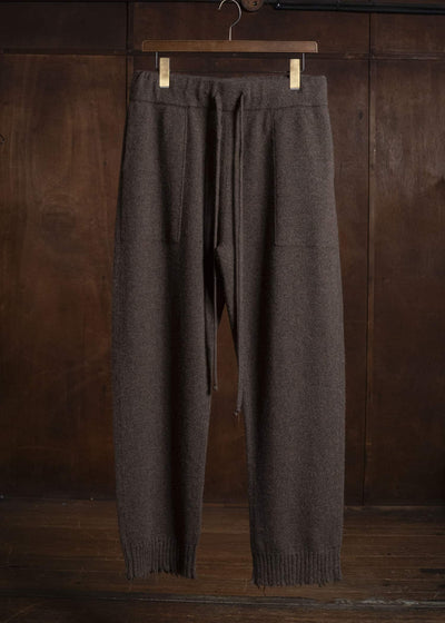 UMA WANG UK7558 ANKLE PANTS uw600 - brown