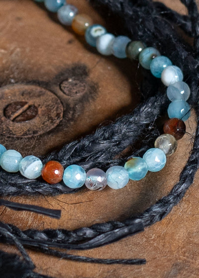 DIOMENE VERONICA / KNOTTED NECKLACE 12 METEORITE