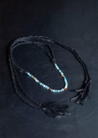 DIOMENE VERONICA / KNOTTED NECKLACE 12 METEORITE