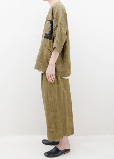 ZIGGY CHEN V-NECK SHORT SLEEVE SHIRT