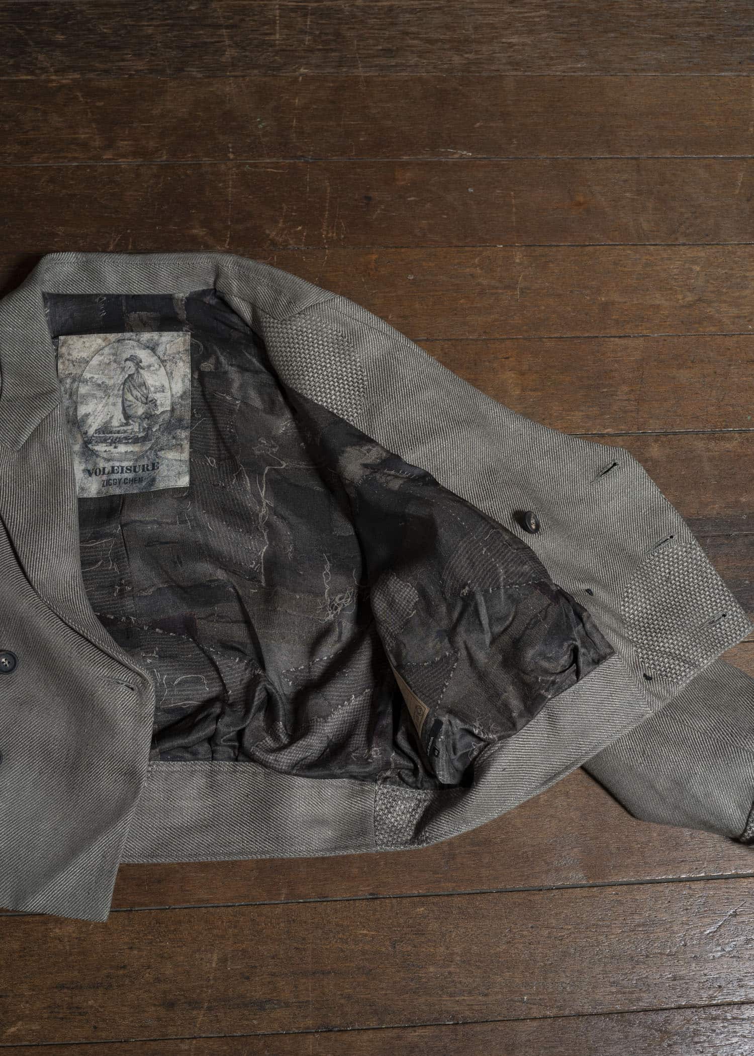 ZIGGY CHEN 0M2530925 HYBRID CROPPED JACKET 02