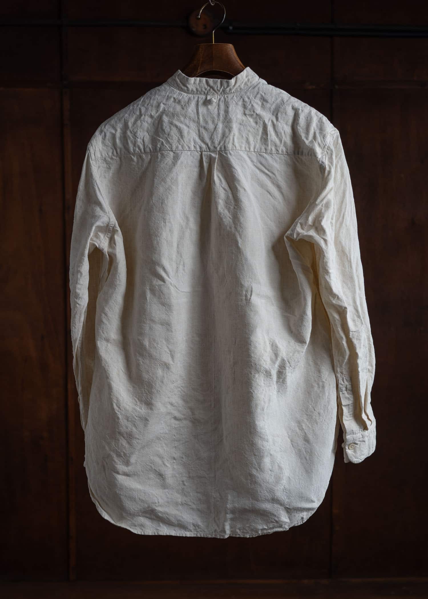 OLIVER CHURCH Scalloped Shirt  Antique French Linen