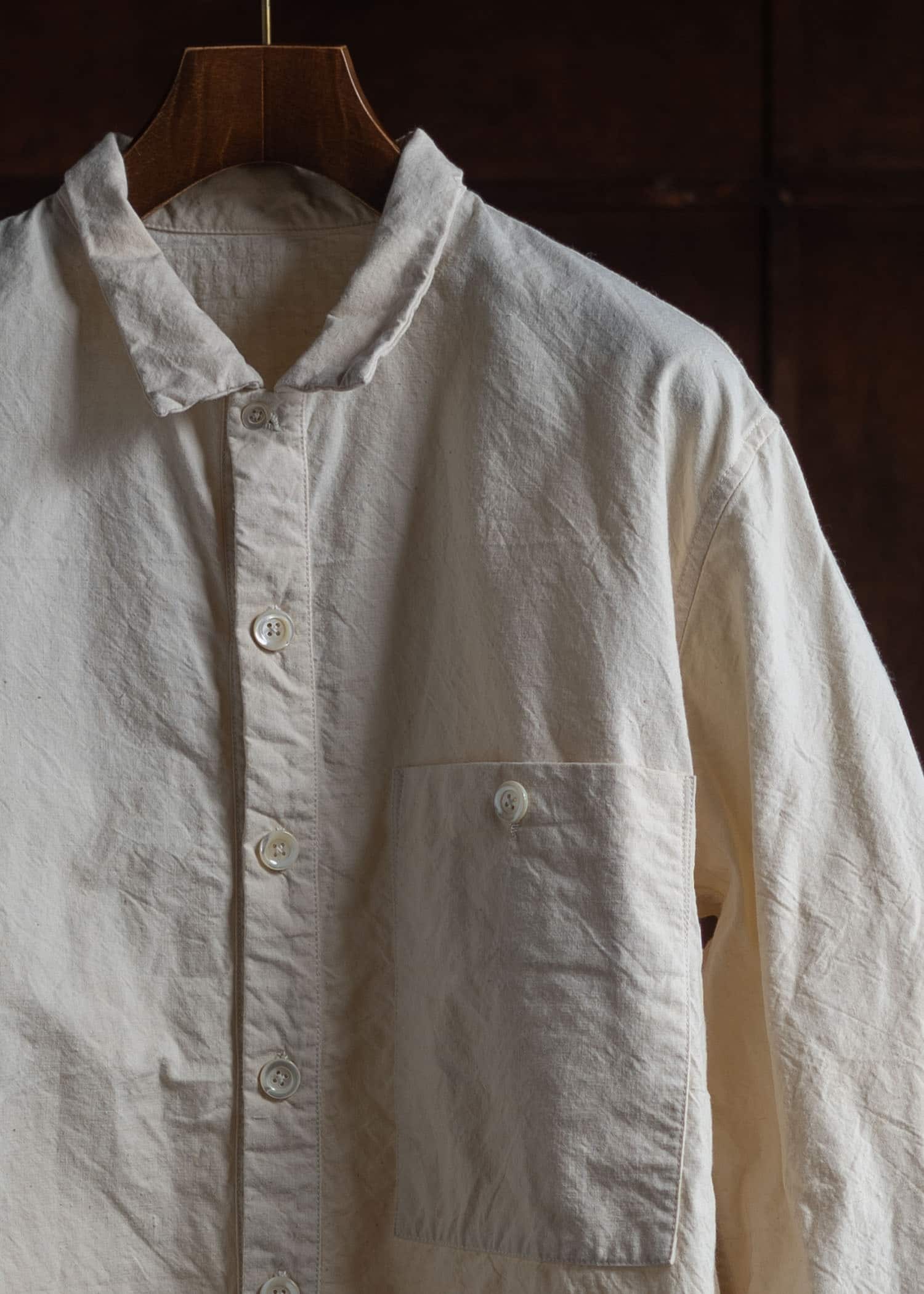 OLIVER CHURCH 3/4 Over Shirt Vintage/Antique Cotton/Linen