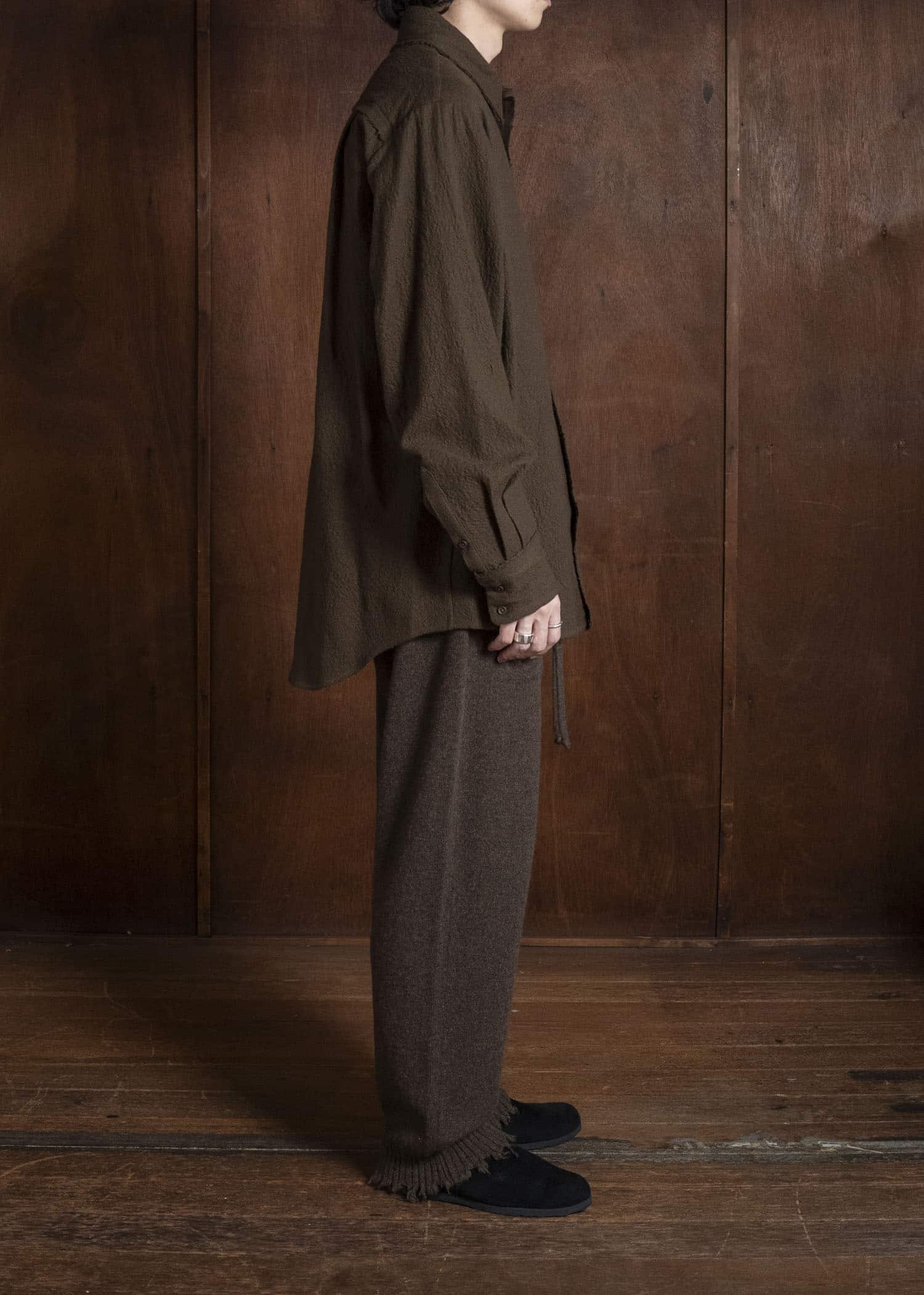 UMA WANG UM1502 TAB TOP uw430 - dark olive