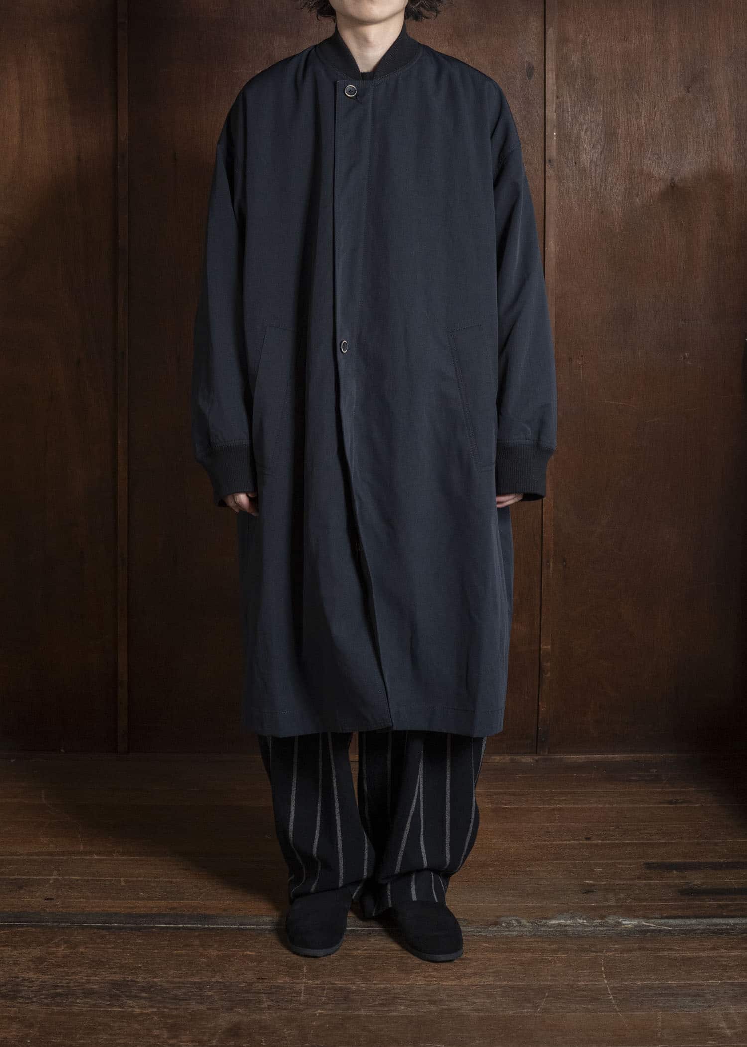 UMA WANG UM8511 CANE COAT uw033 - navy