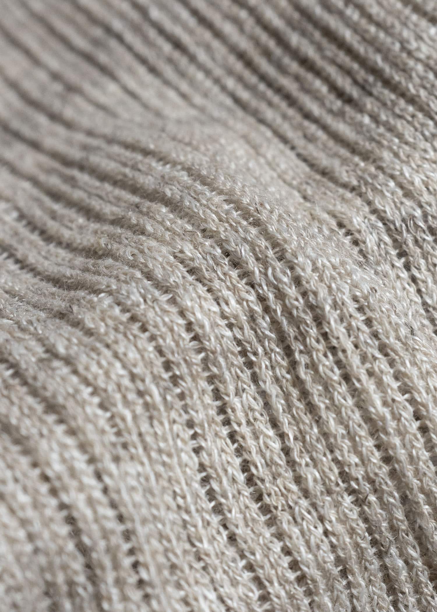 KNIT#75 TANK TOP MESH KNIT Linen Cotton Mesh | Natural