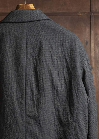 ZIGGY CHEN 0M2530931 GINGHAM THREE BUTTON BLAZER 55