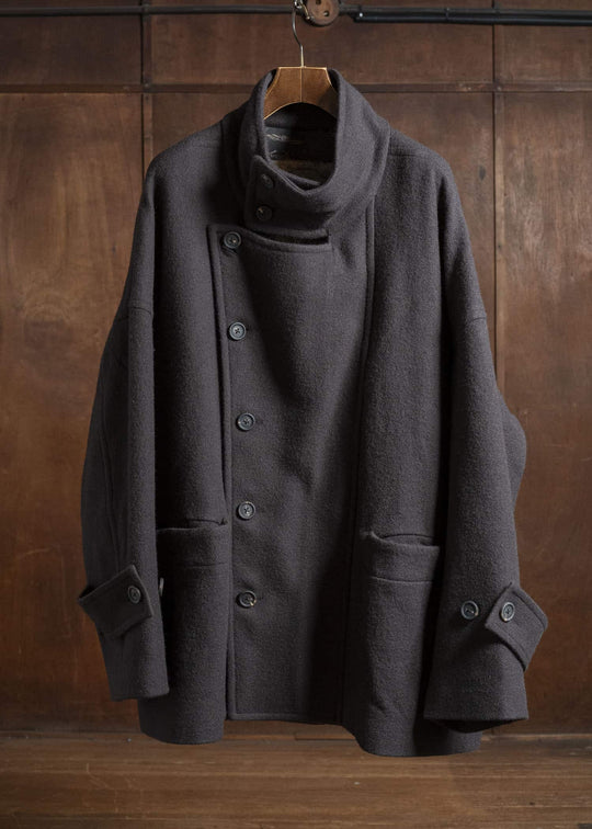 ZIGGY CHEN 0M2531109 STAND COLLAR SHORT COAT