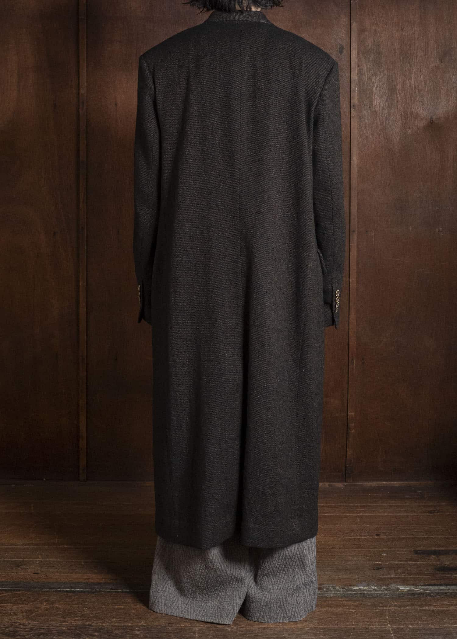 UMA WANG UM8522 CARLO COAT uw096 - black/brown
