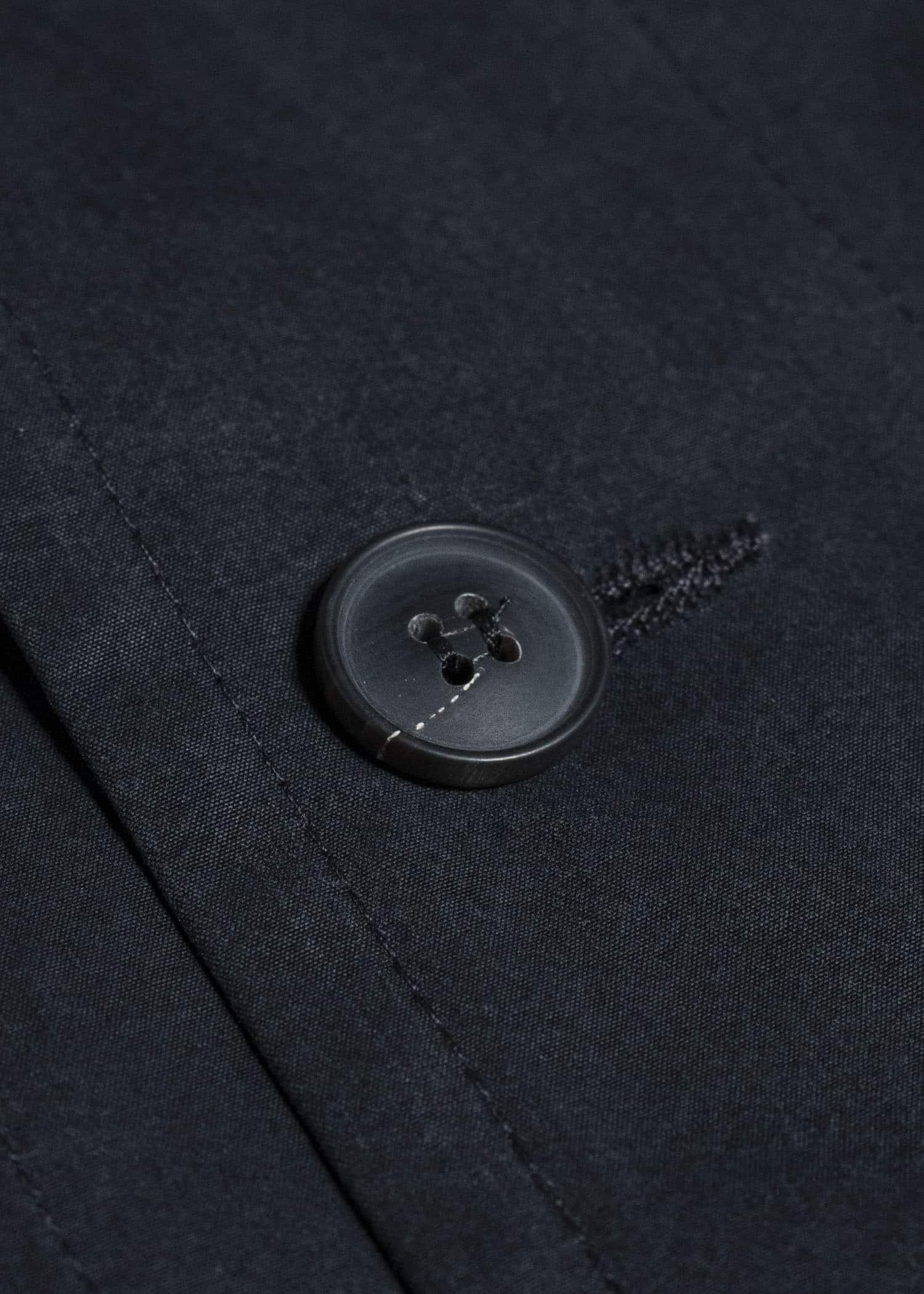 JAN-JAN VAN ESSCHE COAT#34 LONG COAT JET POCKETS, BACK SPLIT, BELT, UNLINED Time Washed Light | Off Black