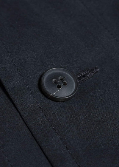 JAN-JAN VAN ESSCHE COAT#34 LONG COAT JET POCKETS, BACK SPLIT, BELT, UNLINED Time Washed Light | Off Black