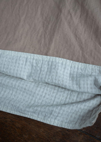 OLIVER CHURCH Soft TShirt L/S Tea Dyed Khadi Cotton