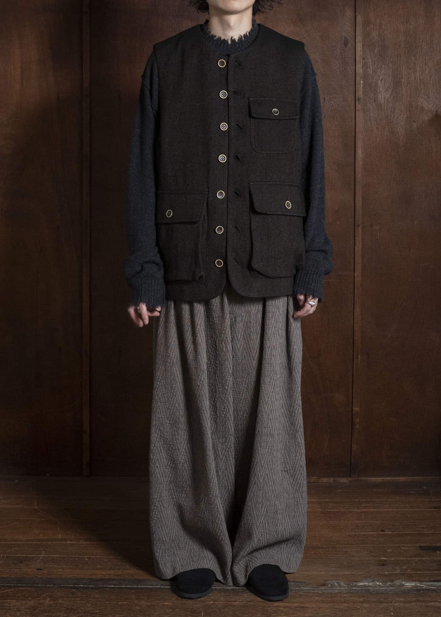 UMA WANG UM6502 JOLT JKT uw096 - black/brown