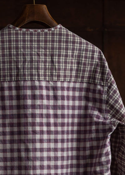 OLIVER CHURCH Patch Soft Shirt (Kelsch) Rare antique/vintage fabric Approx