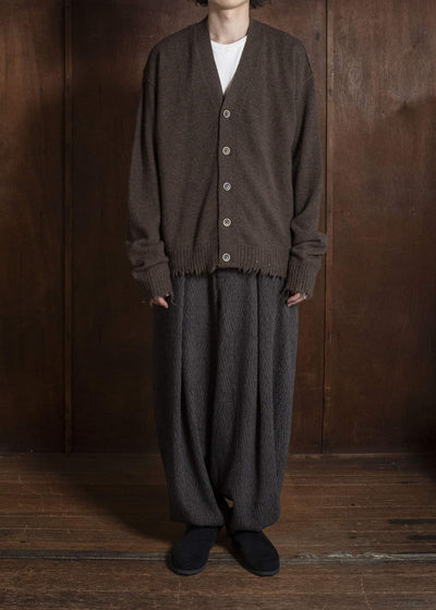 UMA WANG UK7557 OVER CARDIGAN uw600 - brown