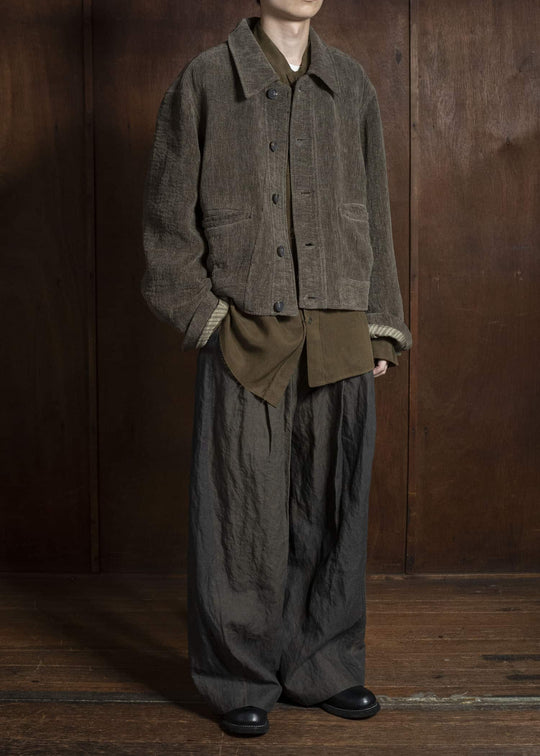 ZIGGY CHEN 0M2530946 CHENILLE CLOTH CROPPED WORKER JACKETS 82