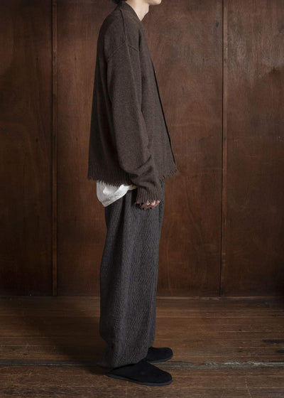 UMA WANG UK7557 OVER CARDIGAN uw600 - brown