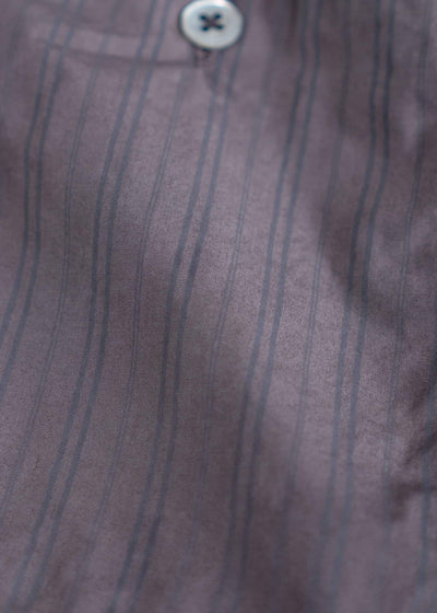 OLIVER CHURCH Open Collar Shirt Hand-dyed