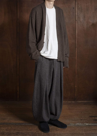 UMA WANG UK7557 OVER CARDIGAN uw600 - brown