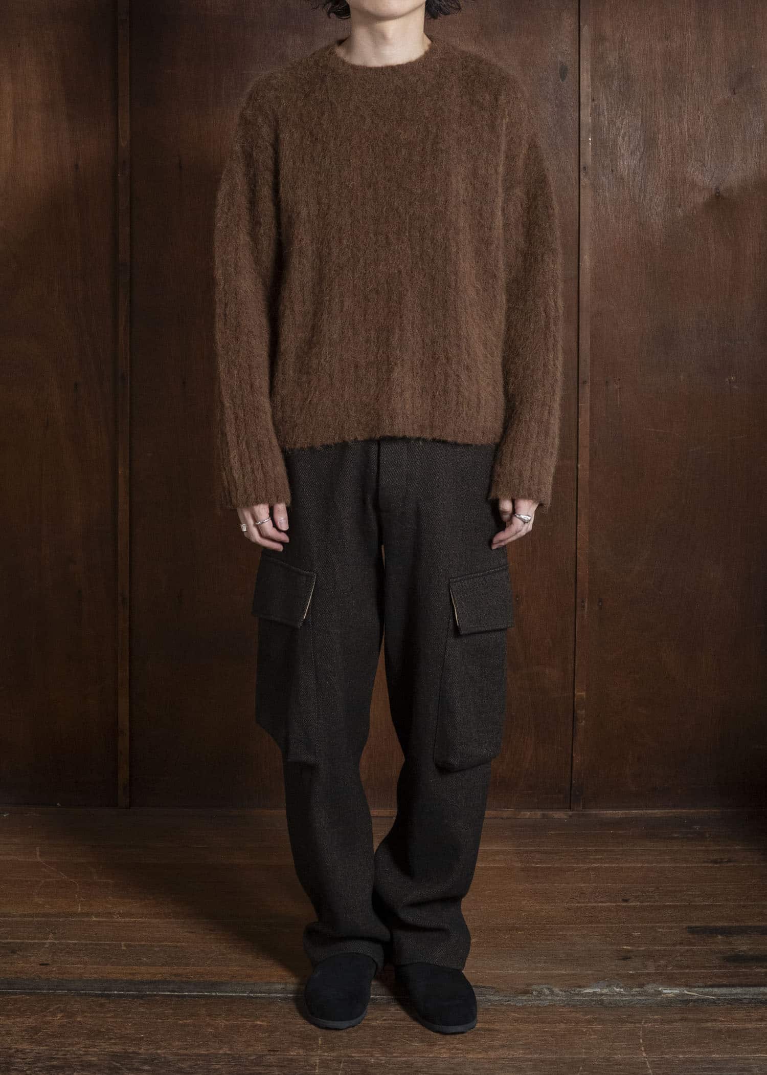 UMA WANG UM3541 PAXTON PANTS uw096 - black/brown