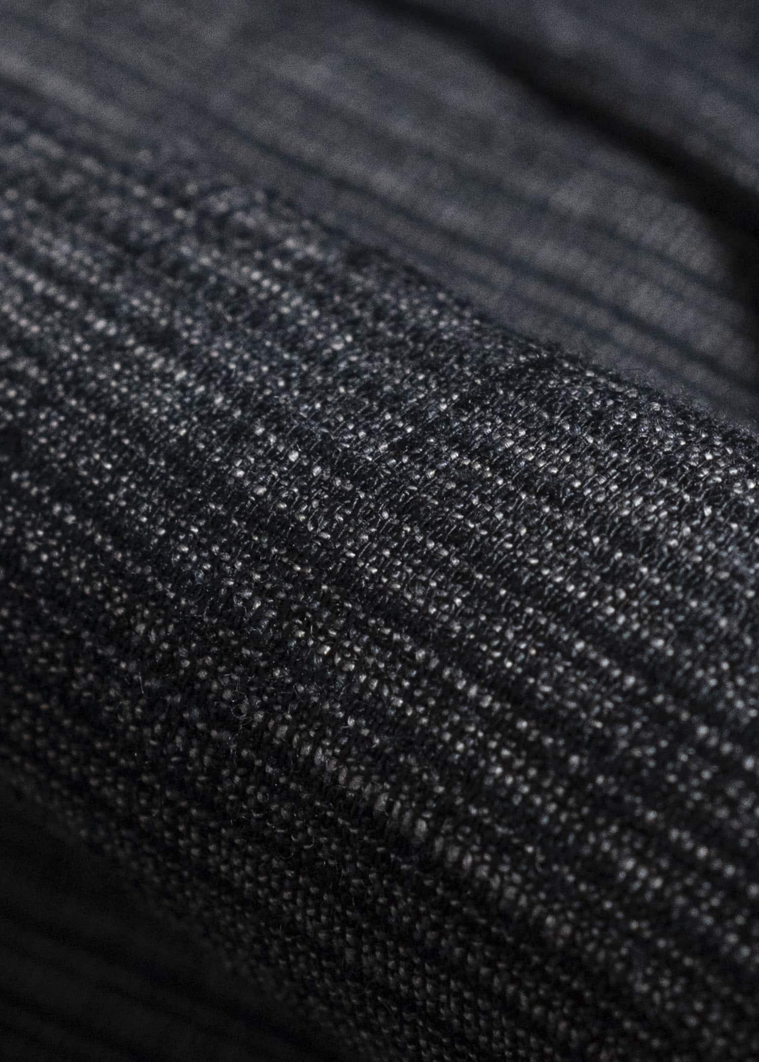 JAN-JAN VAN ESSCHE TROUSERS#91 TRIPLE PLEATED LOOSE TROUSERS WITH ELASTIC WAIST Hemp Cloth | Dark Grey Striped