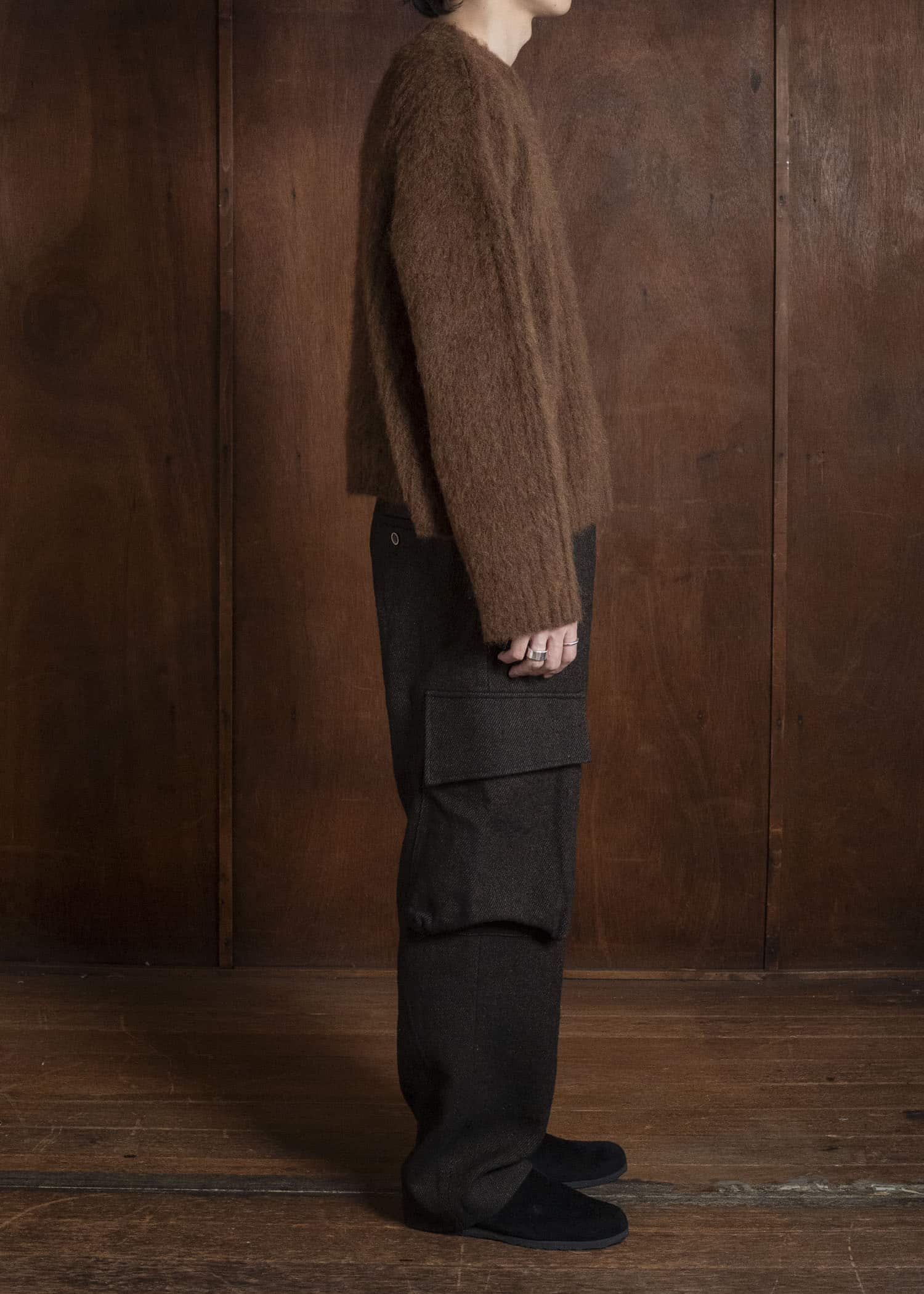 UMA WANG UM3541 PAXTON PANTS uw096 - black/brown