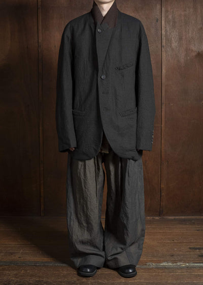 ZIGGY CHEN 0M2530931 GINGHAM THREE BUTTON BLAZER 55