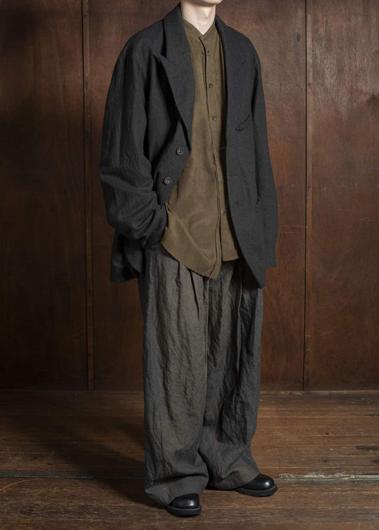 ZIGGY CHEN 0M2530931 GINGHAM THREE BUTTON BLAZER 55