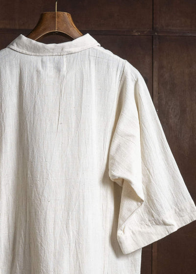 Gathering Textiles Farmer Shirt(Curved) Handloom Kala Cotton FAS03-KC-CR