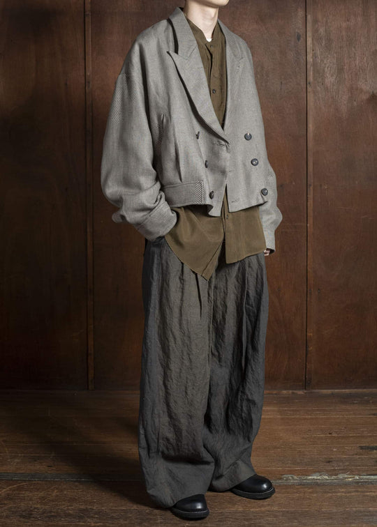 ZIGGY CHEN 0M2530925 HYBRID CROPPED JACKET 02