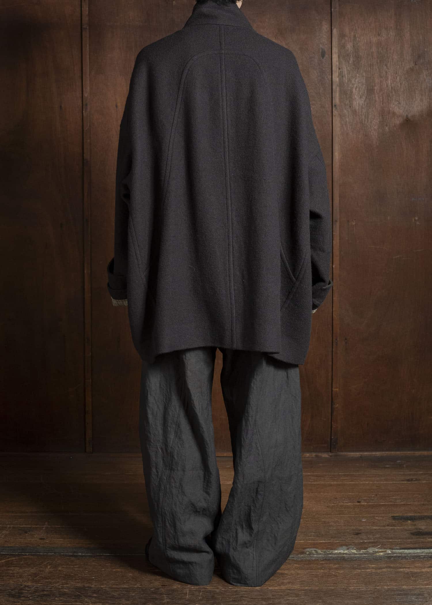 ZIGGY CHEN 0M2531109 STAND COLLAR SHORT COAT