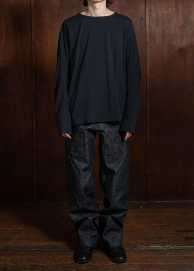 OPPOSE DUALITY Double Long Sleeve T-Shirts Black OD4004CAS