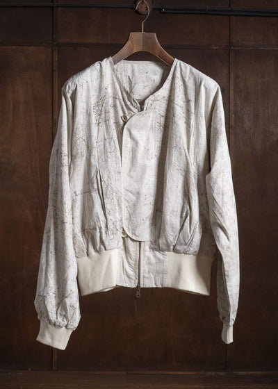 Gathering Textiles Roly Poly Jacket Cream Mud Resist Dabu Organic Cotton RPJ01-DC-CR