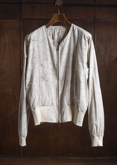 Gathering Textiles Roly Poly Jacket Cream Mud Resist Dabu Organic Cotton RPJ01-DC-CR