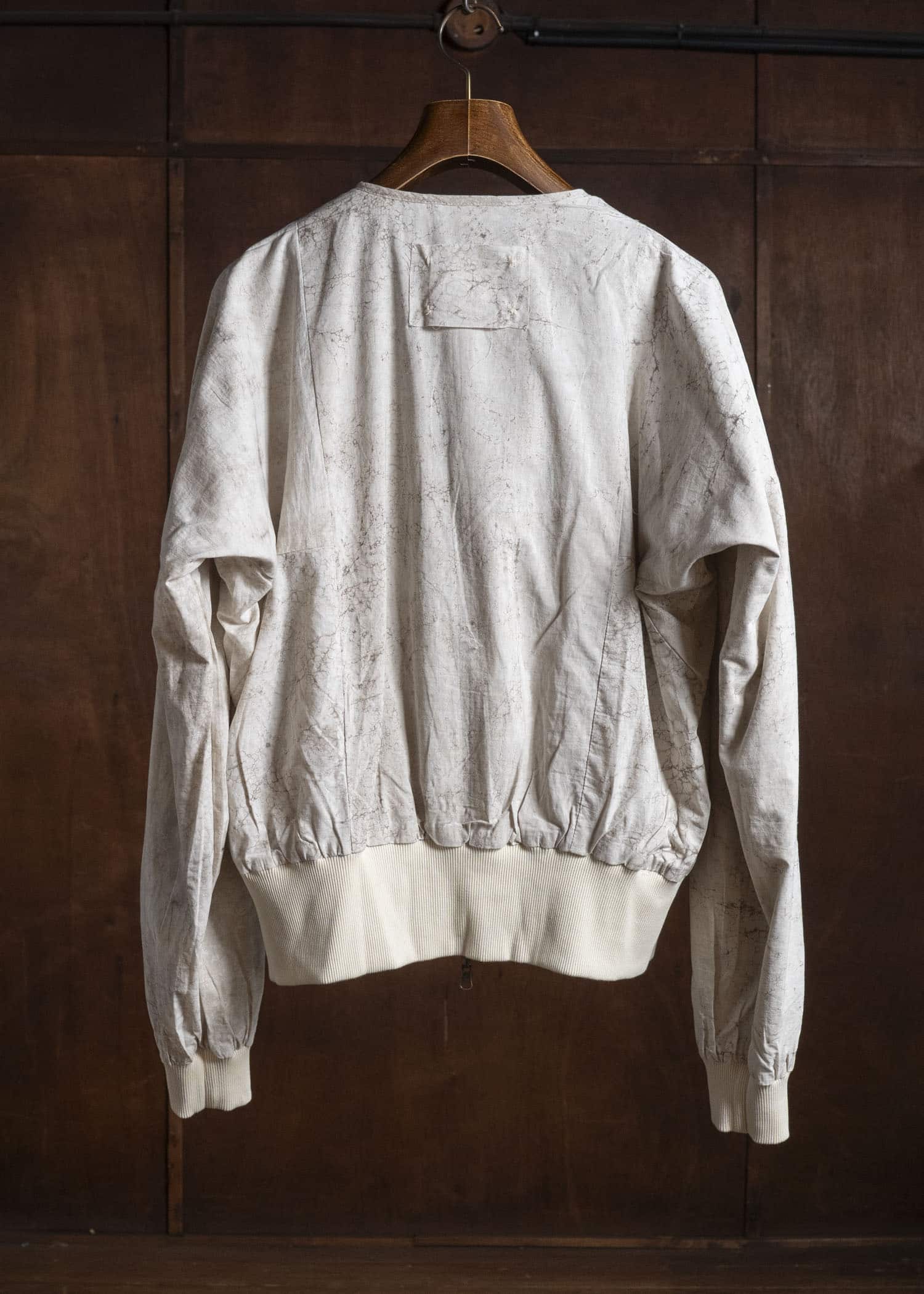 Gathering Textiles Roly Poly Jacket Cream Mud Resist Dabu Organic Cotton RPJ01-DC-CR