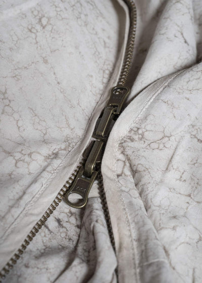 Gathering Textiles Roly Poly Jacket Cream Mud Resist Dabu Organic Cotton RPJ01-DC-CR