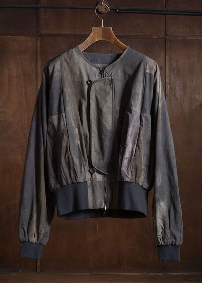 Gathering Textiles Roly Poly Jacket Hand Painted Organic Cotton Poplin , Double Gauze Lining RPJ01-CP-DM