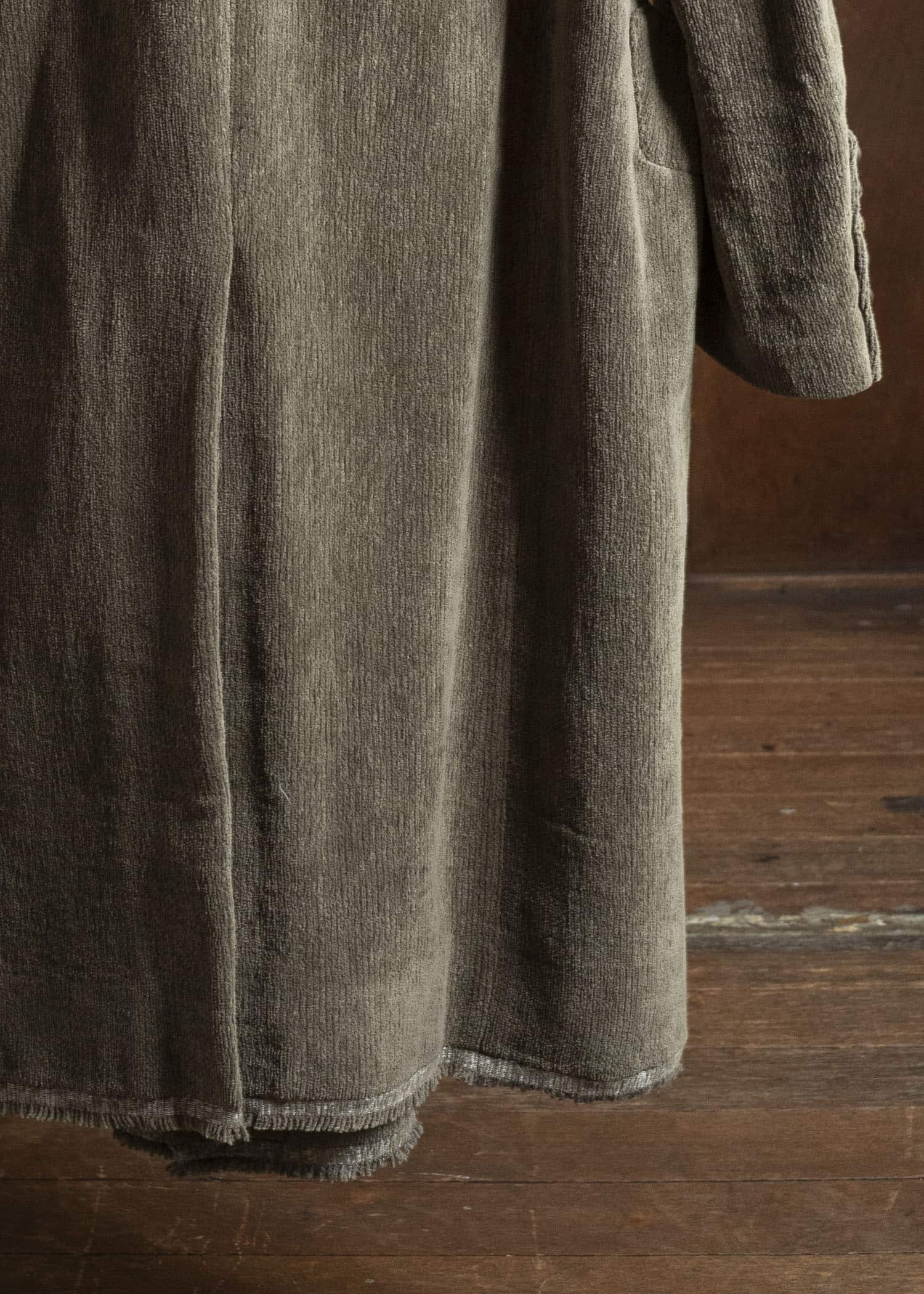 ZIGGY CHEN 0M2531106 CHENILLE CLOTH DOUBLE-BREASTED LONG COAT 82