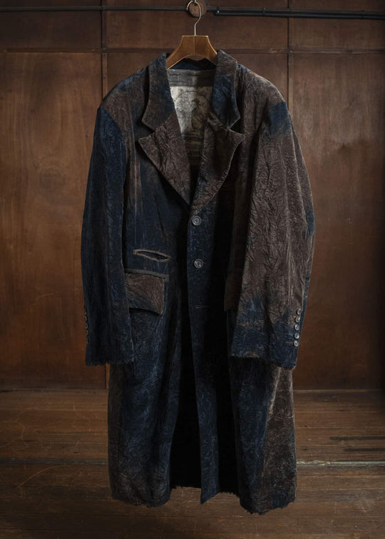 ZIGGY CHEN 0M2531102 VELVET LONG COAT 25