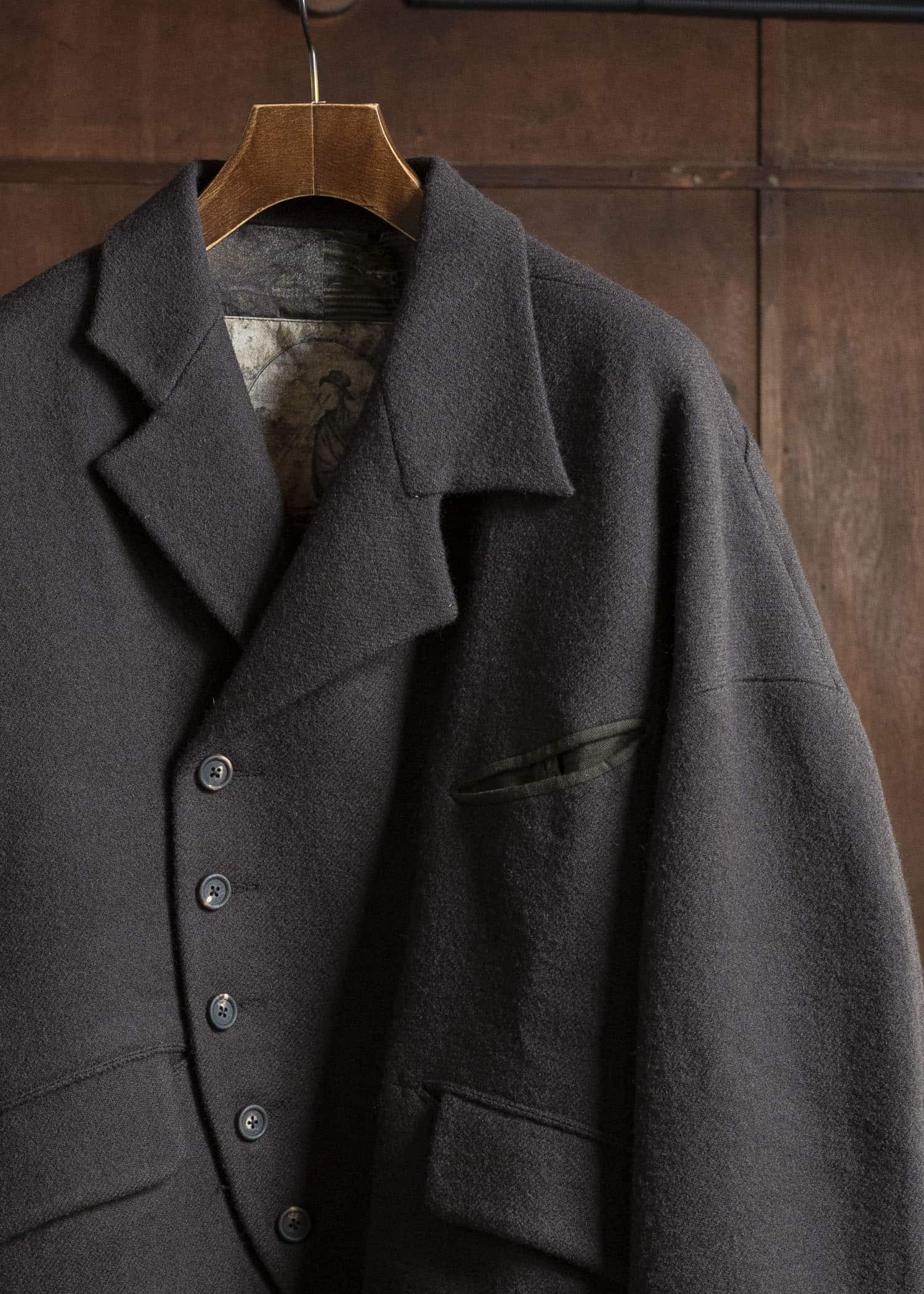 ZIGGY CHEN 0W2530903 ASYMMETRIC SPREAD COLLAR JACKET 3