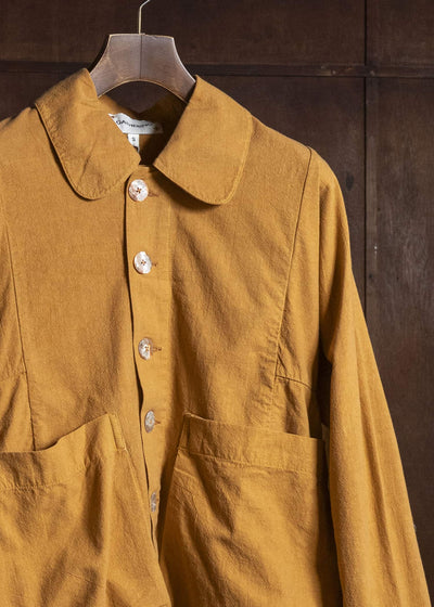 Gathering Textiles Farmer Jacket Power Loom Crimped Cotton , Unlined FAJ02-CC-OR