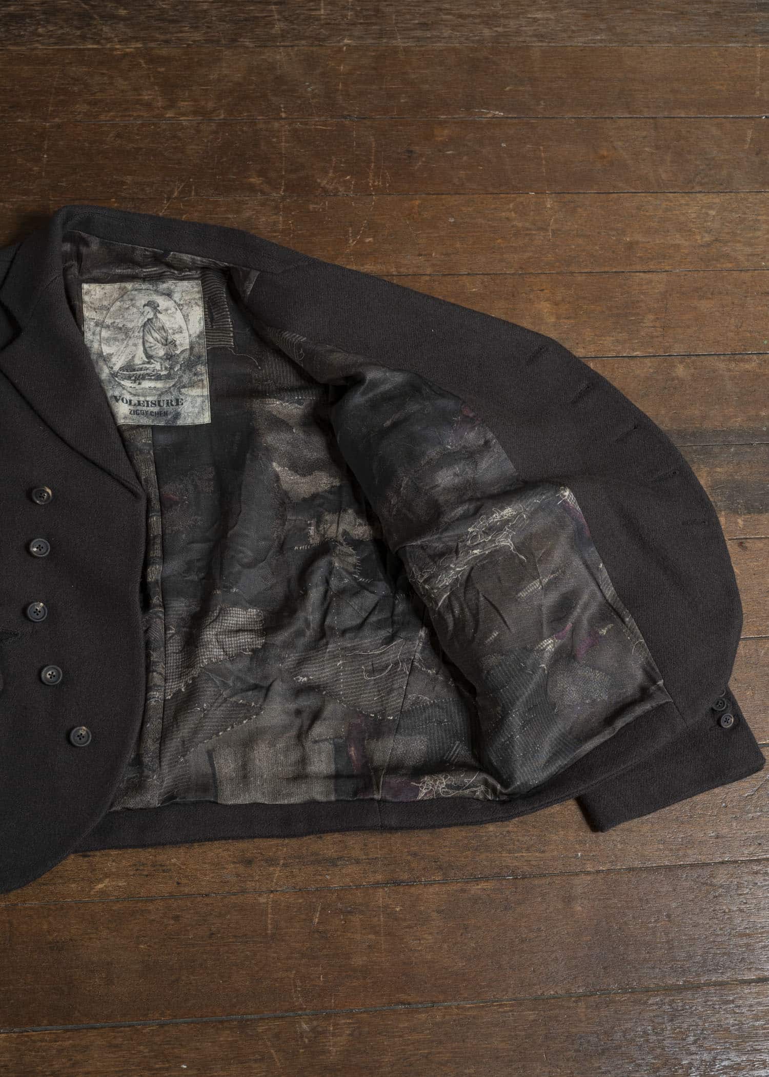 ZIGGY CHEN 0W2530903 ASYMMETRIC SPREAD COLLAR JACKET 3