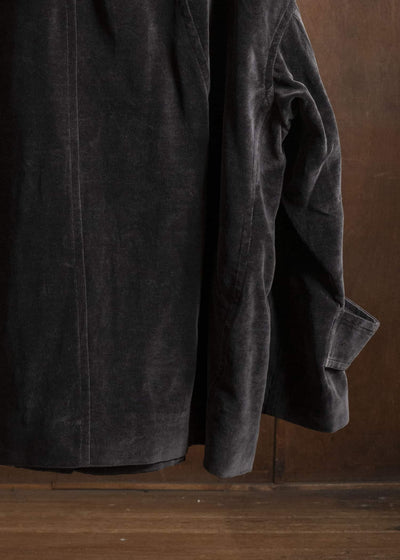 ZIGGY CHEN 0M2531103 VELVET STAND COLLAR SHORT COAT 65