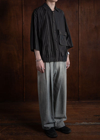 ZIGGY CHEN FRONT PLEATS TAPERED LONG TROUSERS 0M2410510