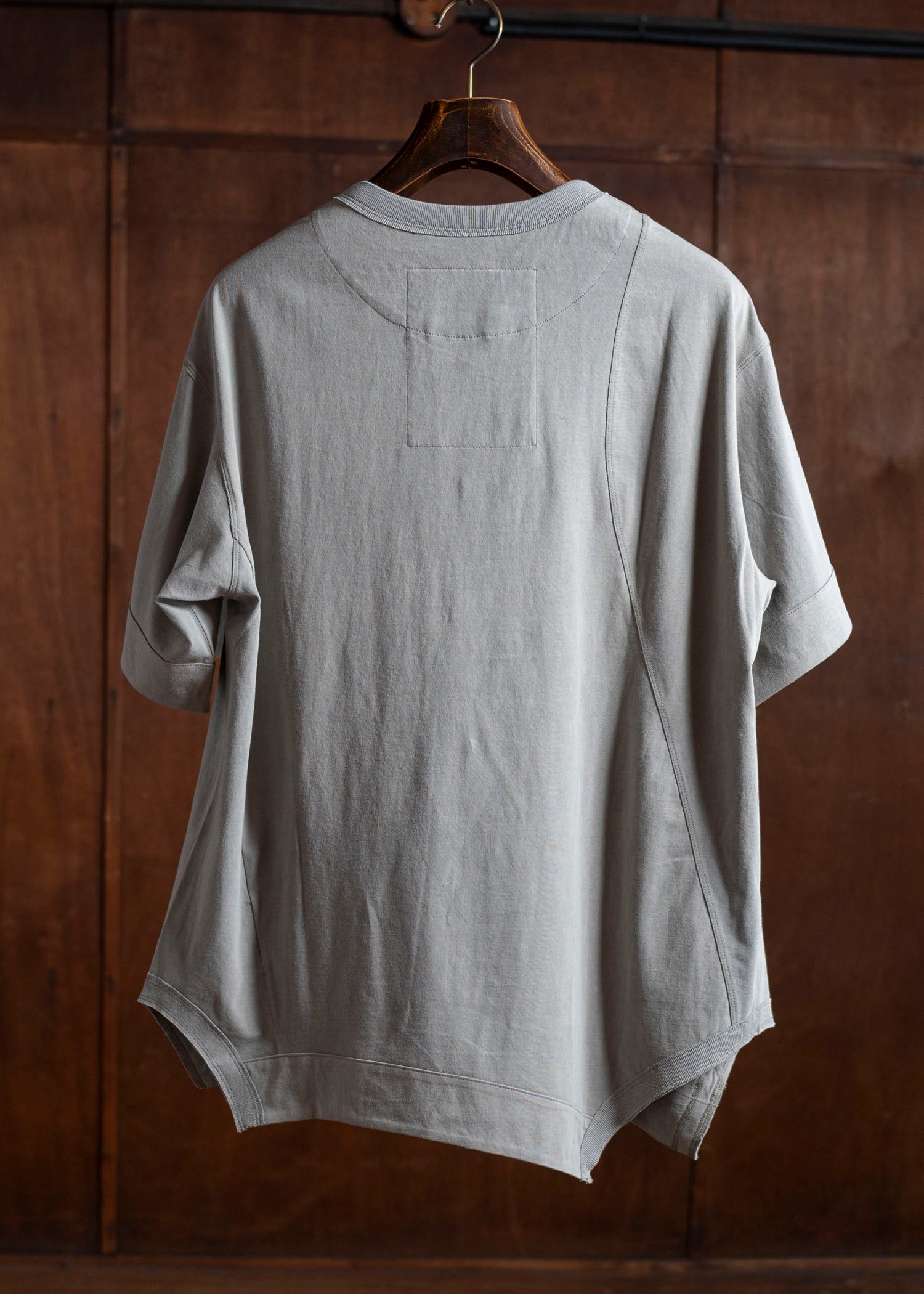 ZIGGY CHEN 0M2510218 Henley Neck T-Shirt LIGHT GRAY